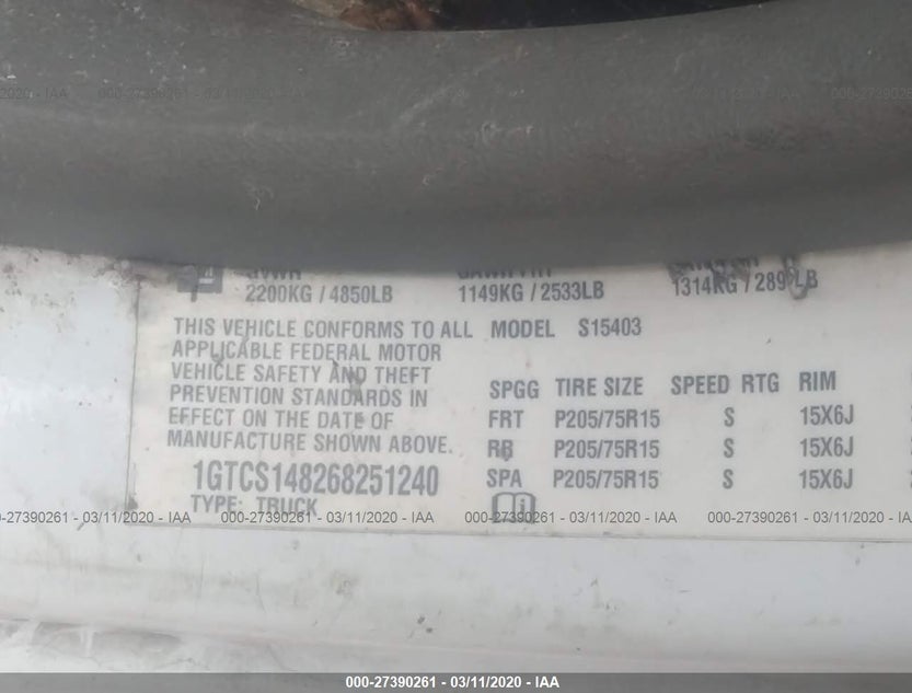1GTCS148268251240