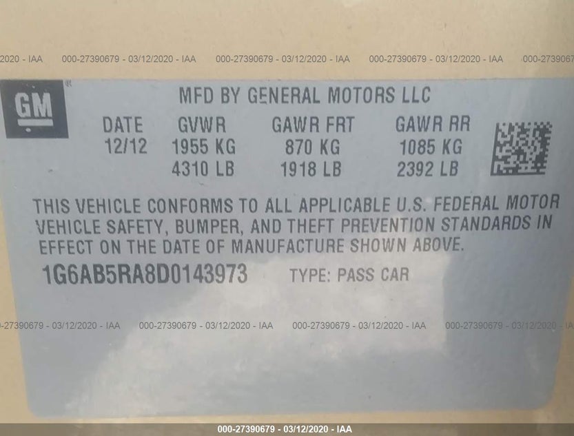 1G6AB5RA8D0143973
