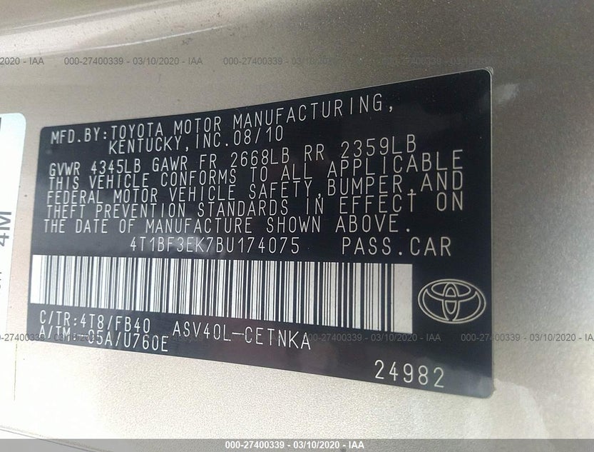 4T1BF3EK7BU174075