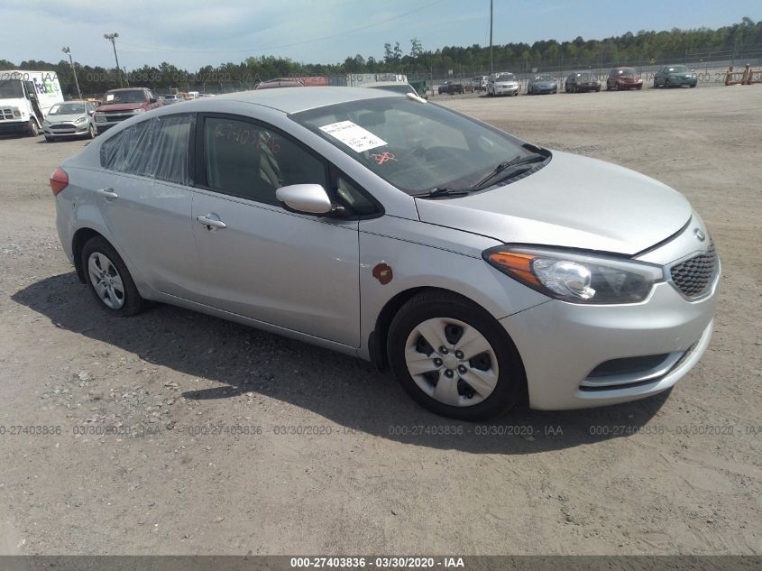 2015 Kia Forte Lx VIN: KNAFK4A6XF5330736 Lot: 27403836