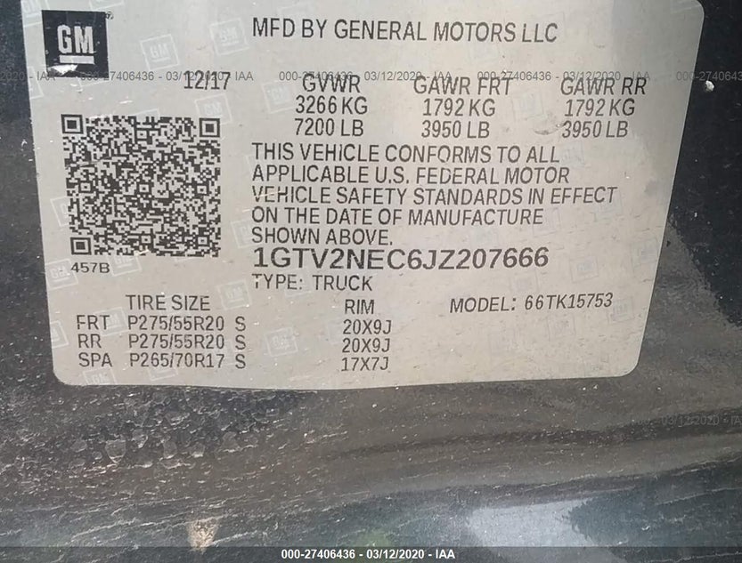 1GTV2NEC6JZ207666