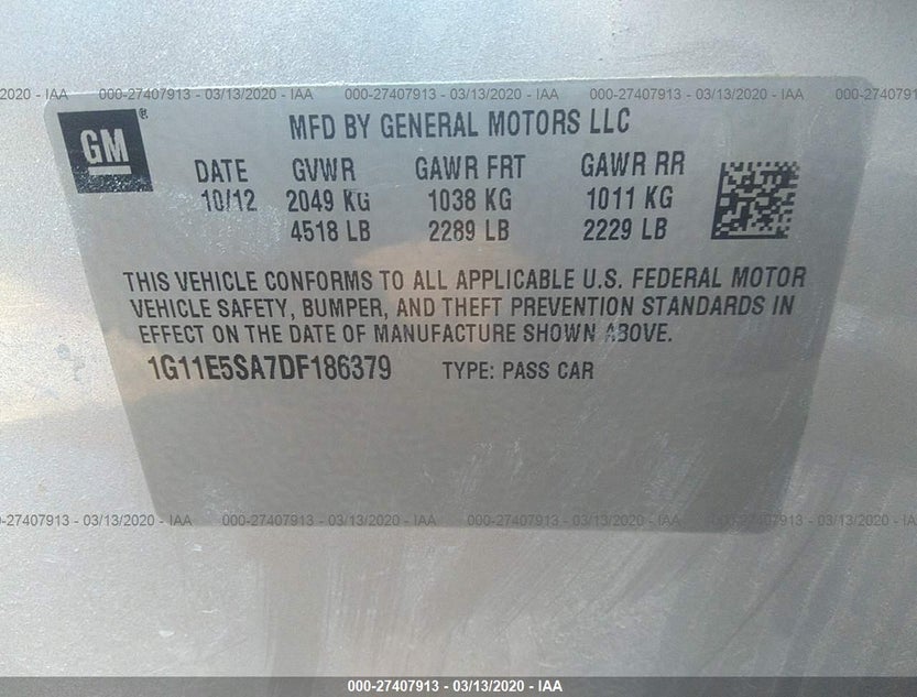 1G11E5SA7DF186379