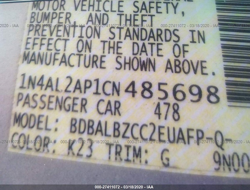 1N4AL2AP1CN485698