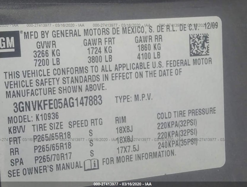 3GNVKFE05AG147883