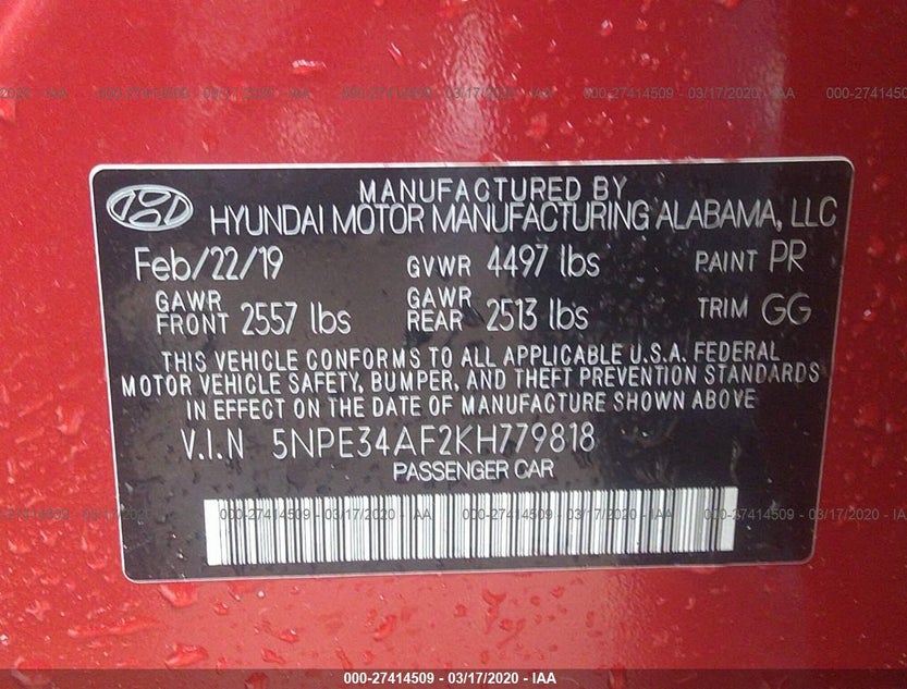 5NPE34AF2KH779818