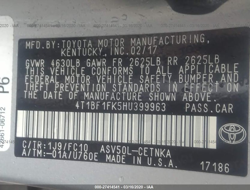 4T1BF1FK5HU399963