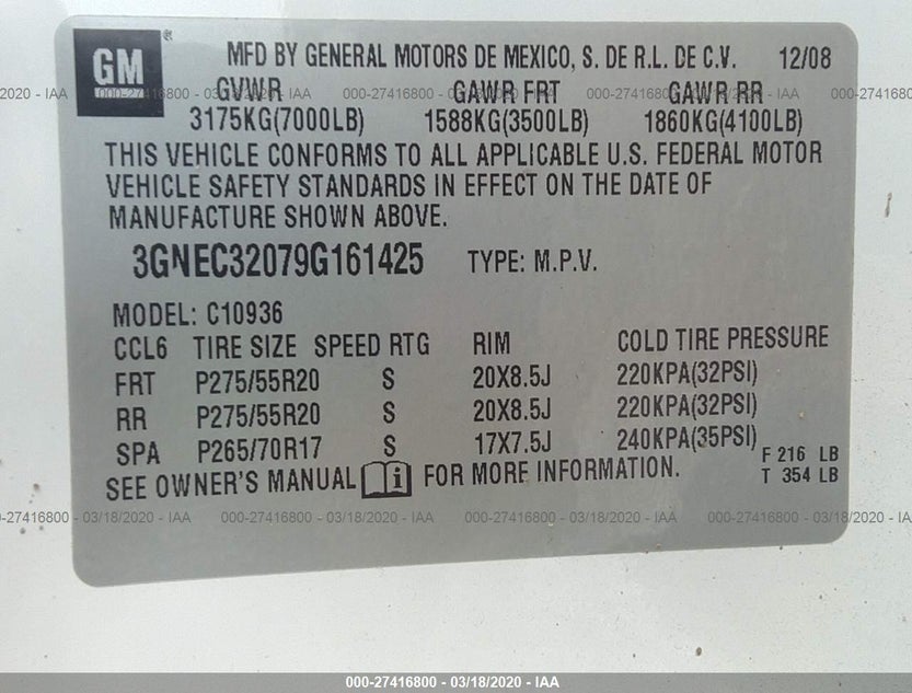 3GNEC32079G161425