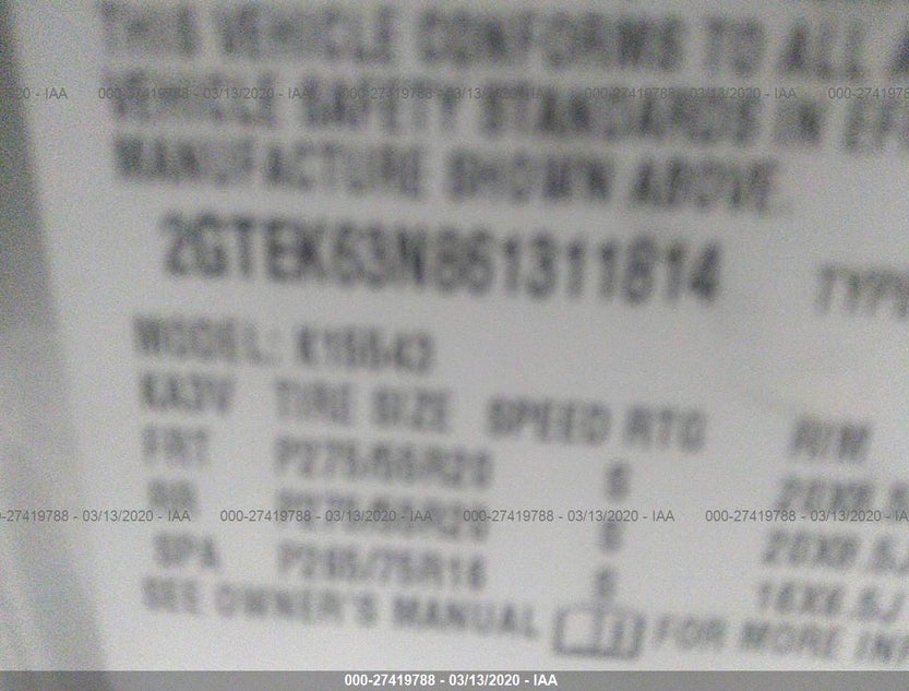 2GTEK63N861311814