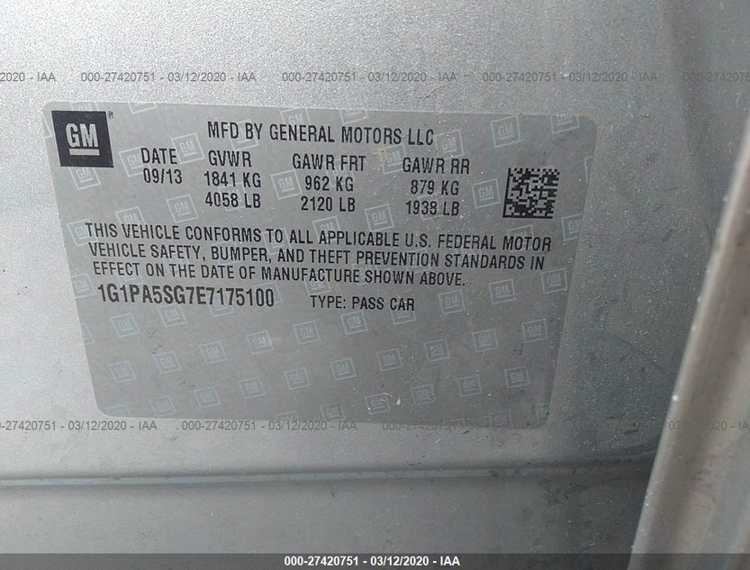 1G1PA5SG7E7175100