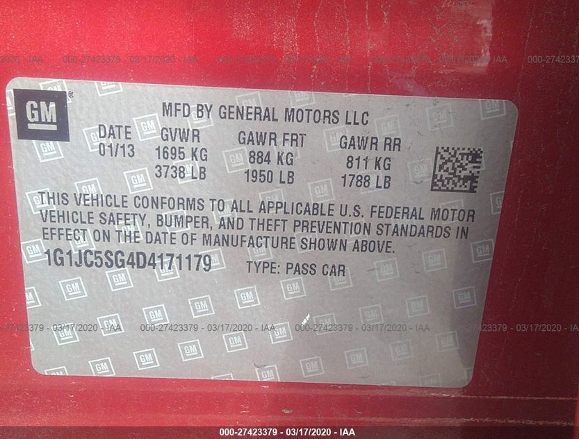 1G1JC5SG4D4171179