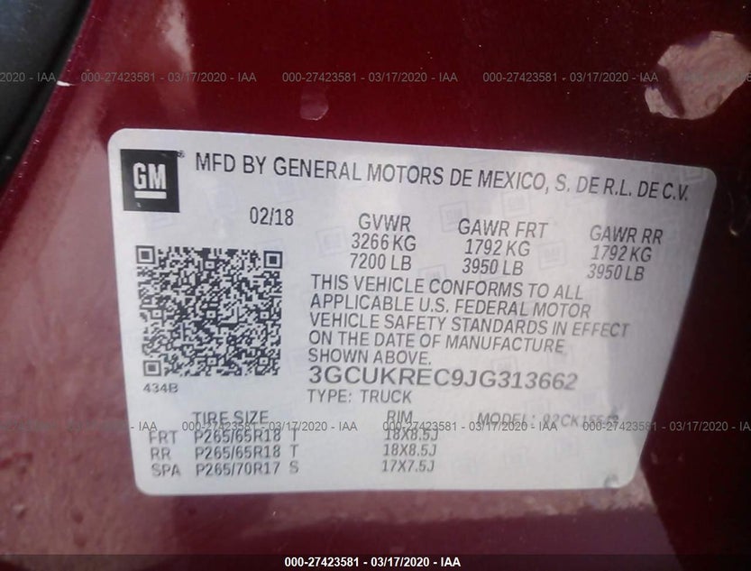3GCUKREC9JG313662