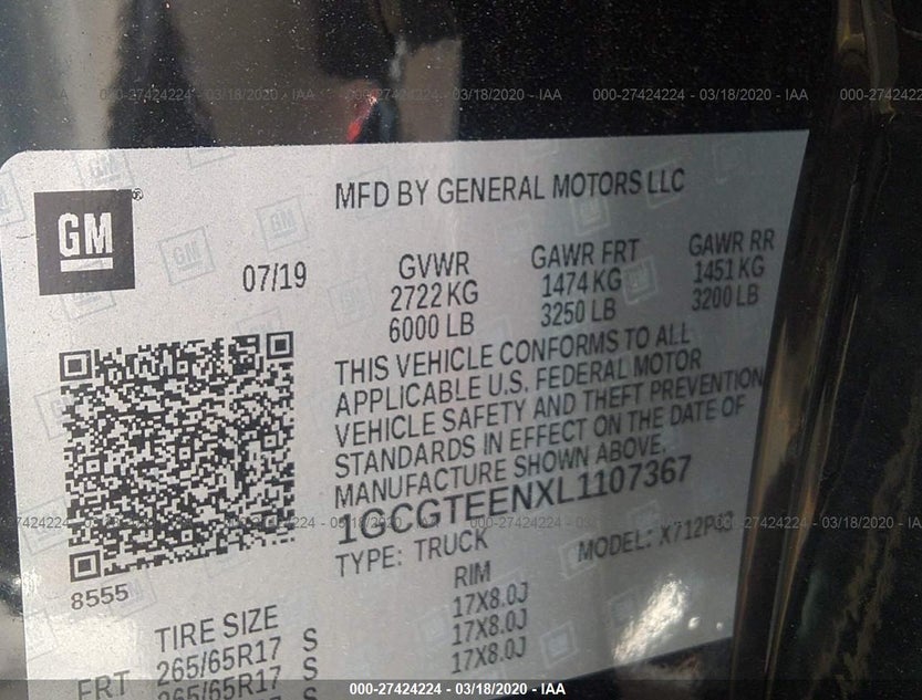 1GCGTEENXL1107367