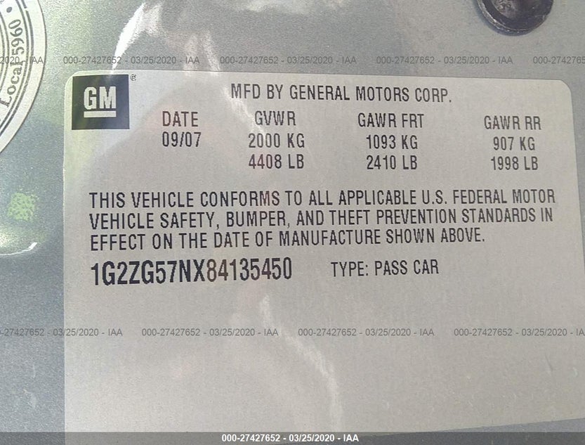 1G2ZG57NX84135450