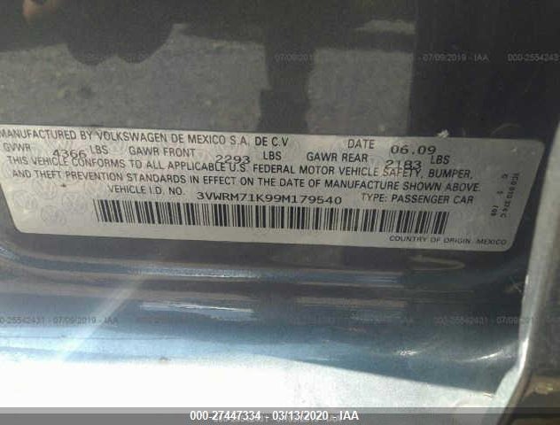 3VWRM71K99M179540
