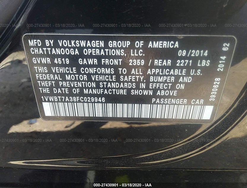1VWBT7A38FC029946