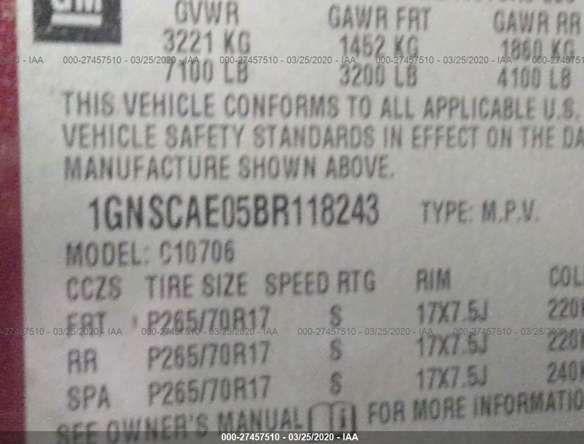1GNSCAE05BR118243