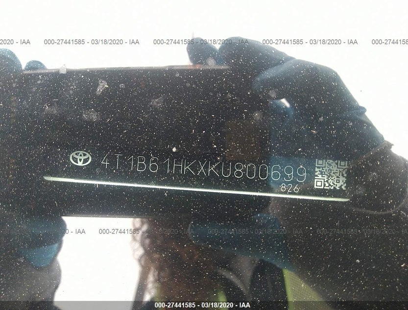 4T1B61HKXKU800699