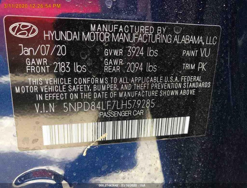 5NPD84LF7LH579285