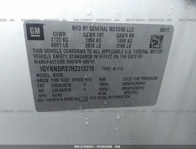 1GYKNDRS7HZ313716