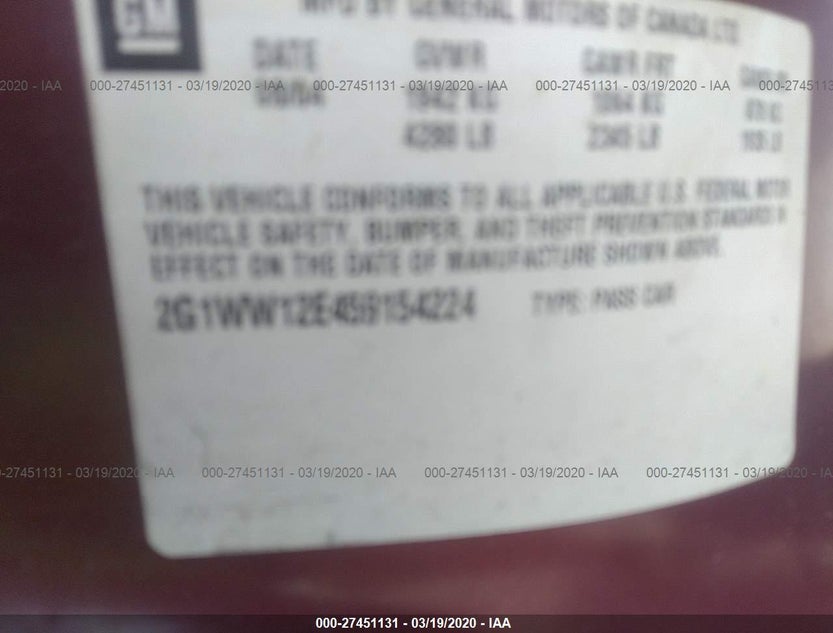 2G1WW12E459154224