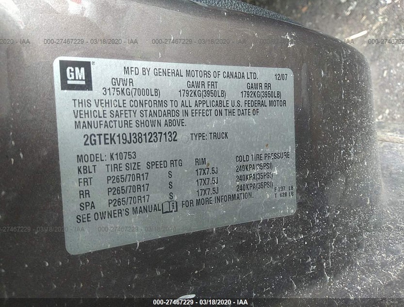 2GTEK19J381237132
