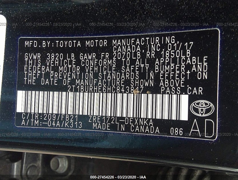 2T1BURHE6HC843817