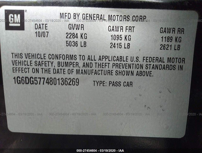 1G6DG577480136269