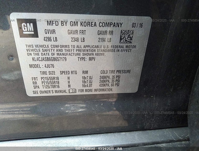 KL4CJASB6GB657179