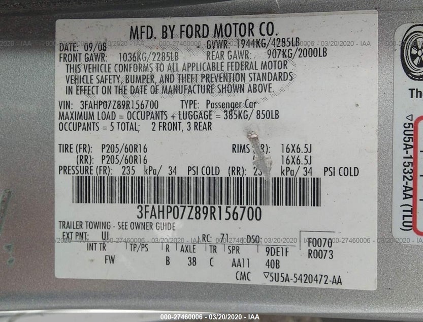 3FAHP07Z89R156700