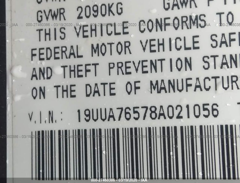 19UUA76578A021056
