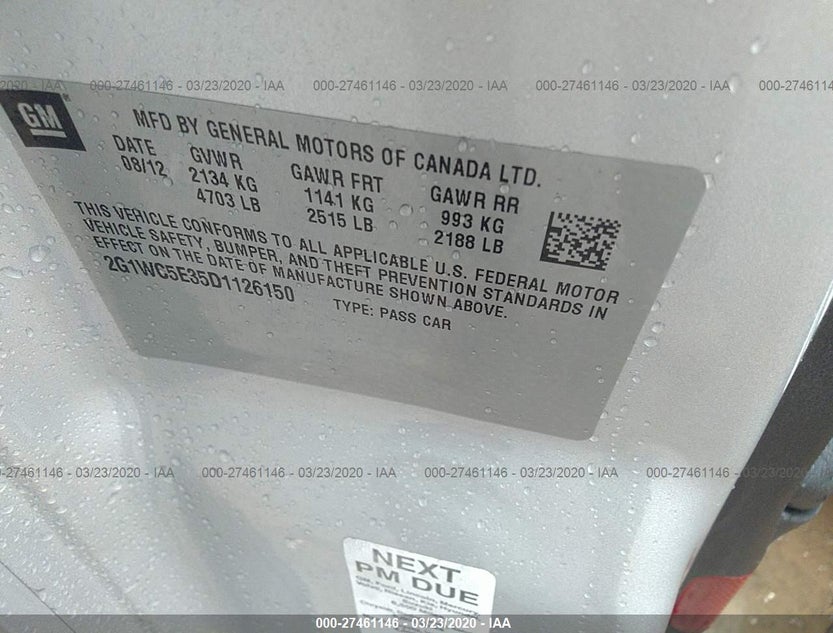 2G1WC5E35D1126150