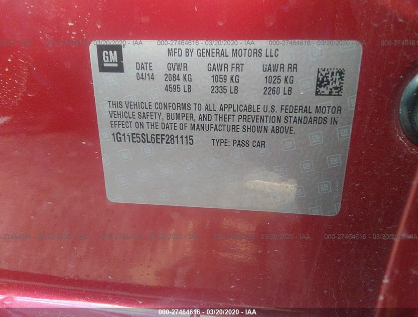 1G11E5SL6EF281115