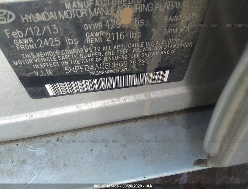 5NPEB4AC6DH692628