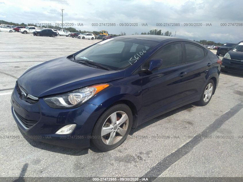 2013 Hyundai Elantra Gls VIN: 5NPDH4AE9DH156106 Lot: 27472585