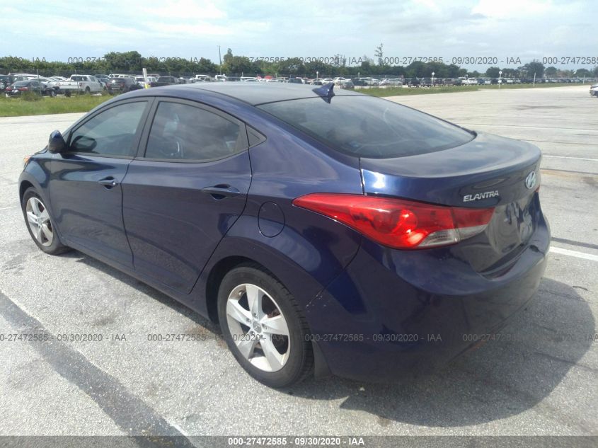 2013 Hyundai Elantra Gls VIN: 5NPDH4AE9DH156106 Lot: 27472585