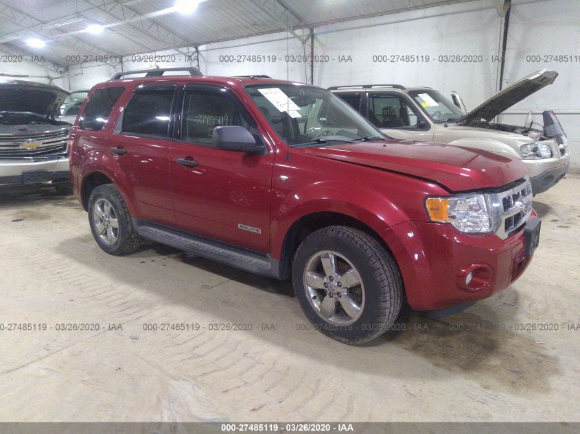 2008 Ford Escape Xlt VIN: 1FMCU93128KE02723 Lot: 27485119