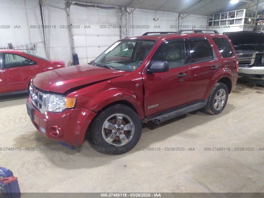 2008 Ford Escape Xlt VIN: 1FMCU93128KE02723 Lot: 27485119