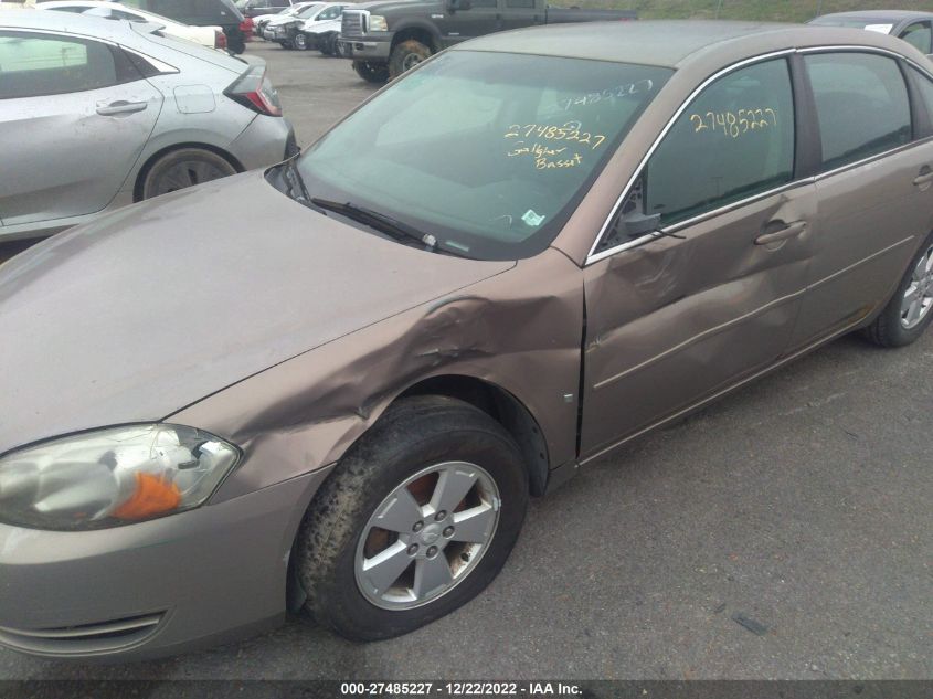 2006 Chevrolet Impala Lt VIN: 2G1WT55K269206856 Lot: 27485227