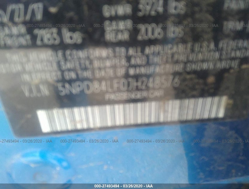 5NPD84LF0JH248576