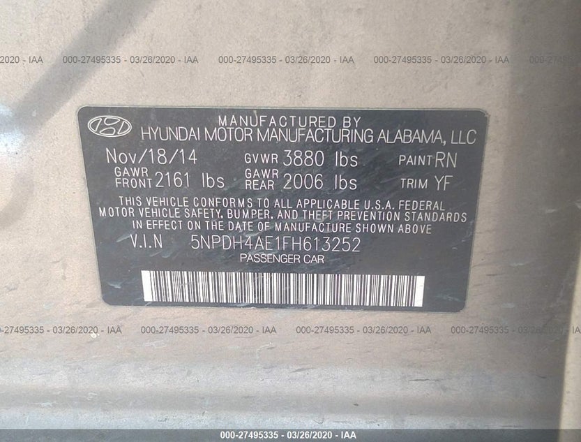 5NPDH4AE1FH613252