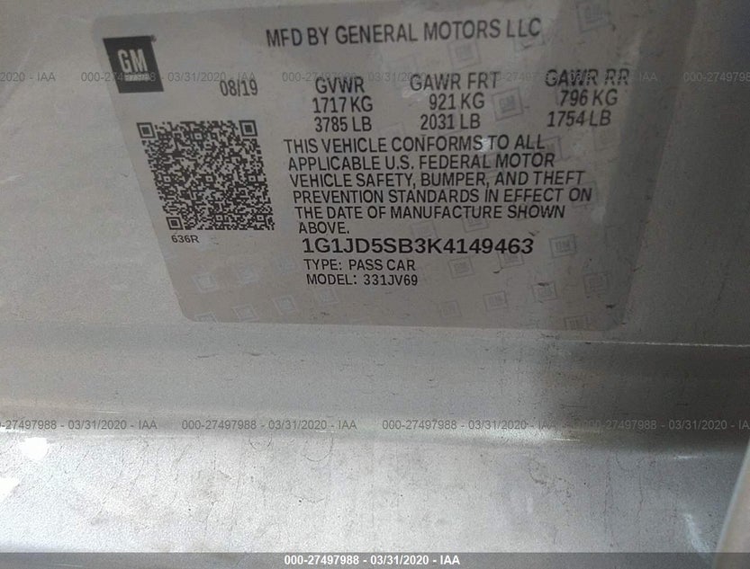 1G1JD5SB3K4149463