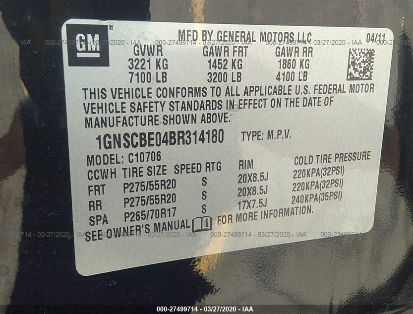 1GNSCBE04BR314180