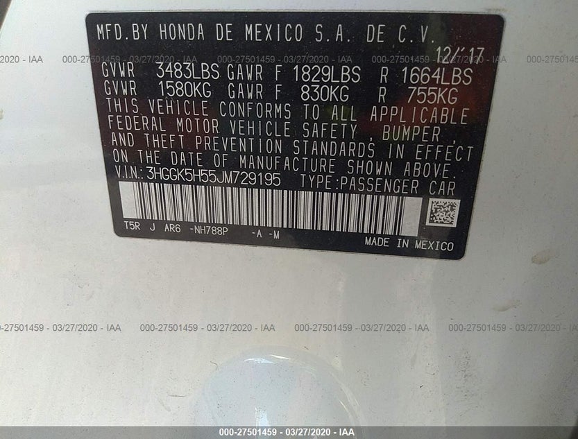 3HGGK5H55JM729195