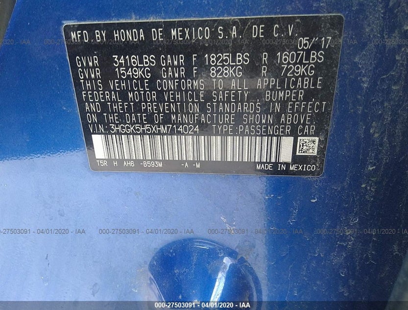 3HGGK5H5XHM714024