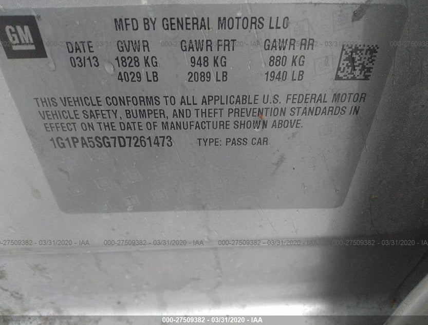 1G1PA5SG7D7261473