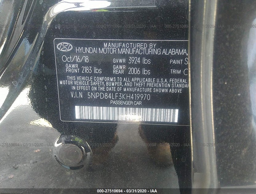 5NPD84LF3KH419970