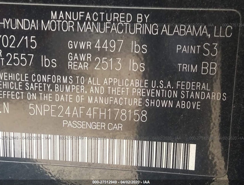 5NPE24AF4FH178158