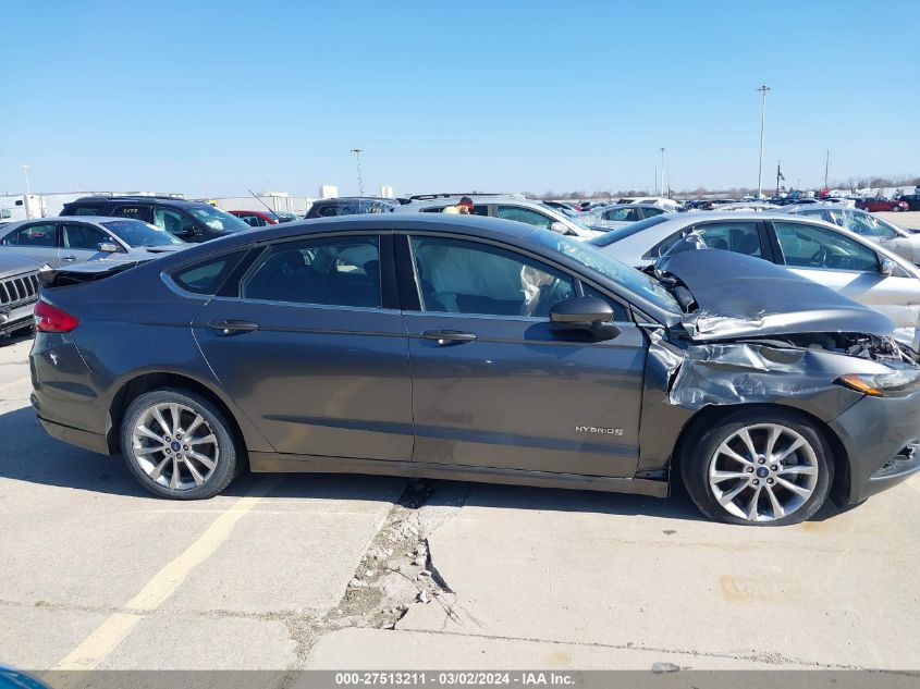 2017 Ford Fusion Hybrid Se VIN: 3FA6P0LU2HR323732 Lot: 40386640