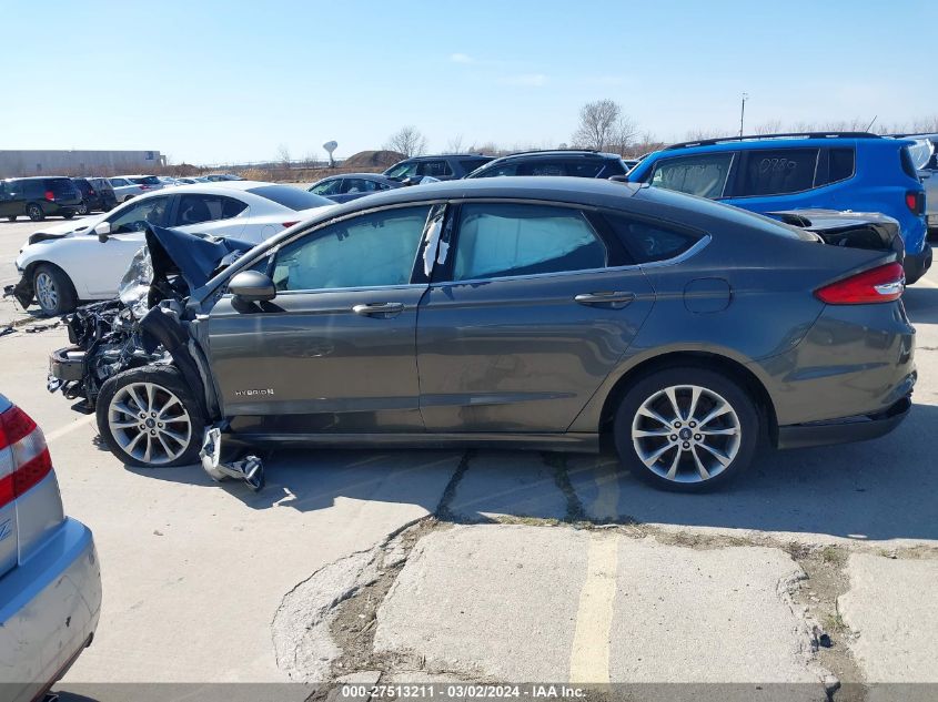 2017 Ford Fusion Hybrid Se VIN: 3FA6P0LU2HR323732 Lot: 40386640