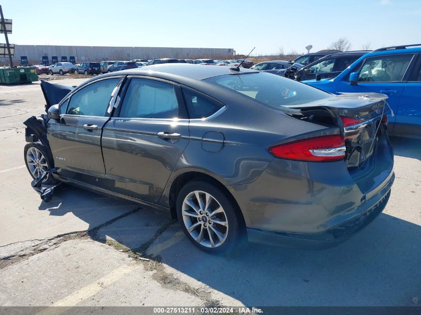 2017 Ford Fusion Hybrid Se VIN: 3FA6P0LU2HR323732 Lot: 40386640